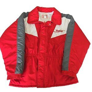Vintage Bonwitt Canada Coca-Cola Red Winter Jacket 80s/90s Retro Ski Coat Mens L